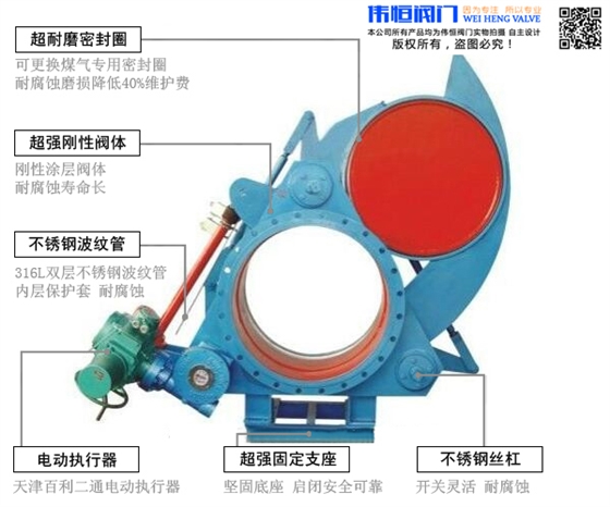 伟恒阀门-电动涡轮盲板阀