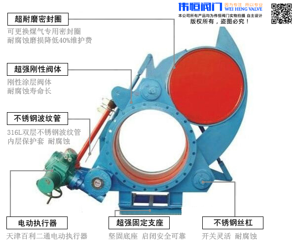伟恒阀门-电动涡轮盲板阀