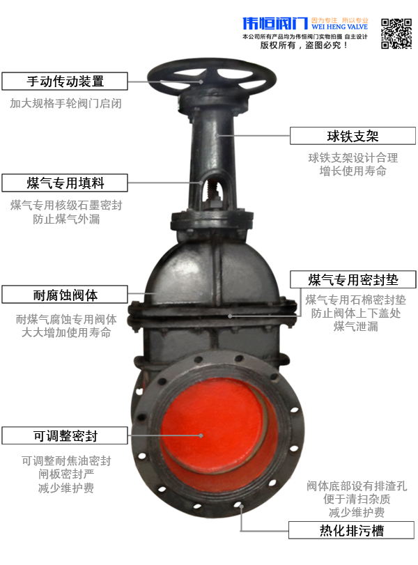 伟恒阀门-手动煤气闸阀